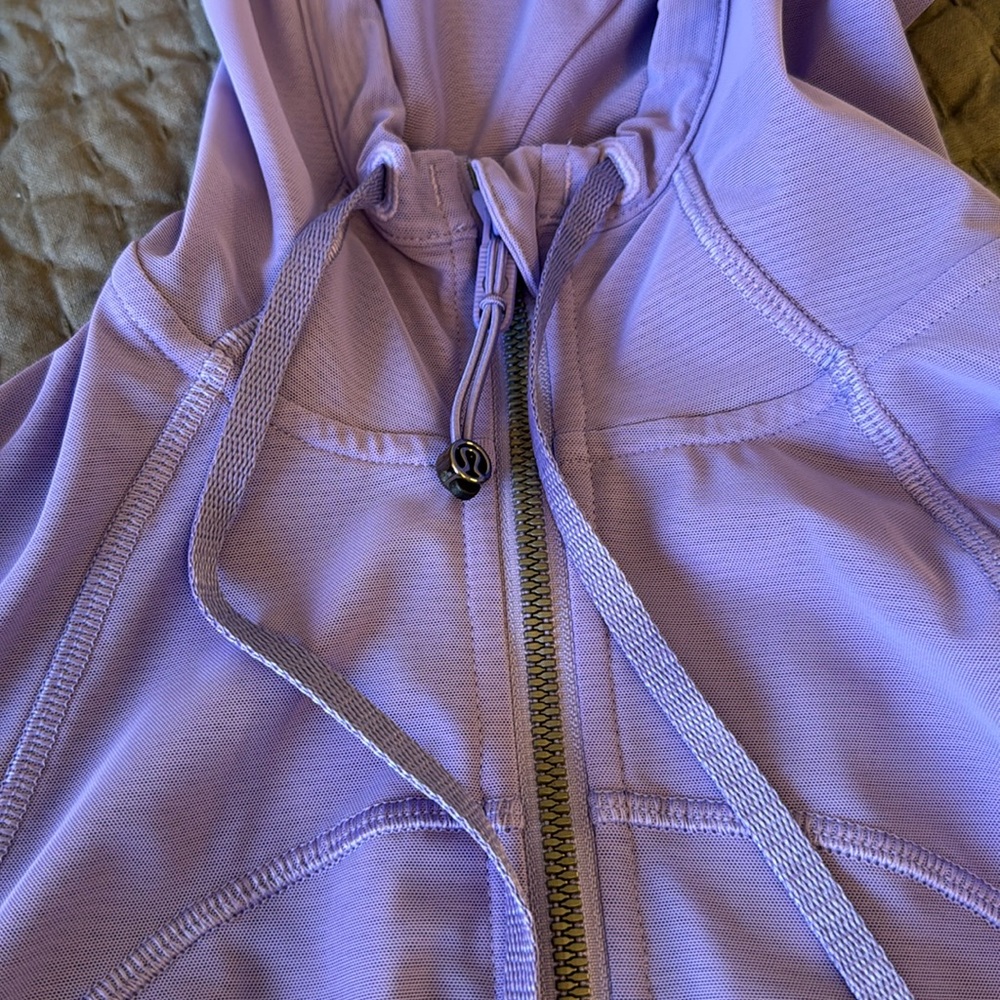 Like New. Lululemon Crop Define Mesh Jacket *Nulu. Dark Lavender. Size 2.
